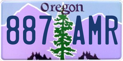 OR license plate 887AMR