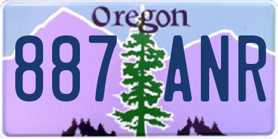 OR license plate 887ANR