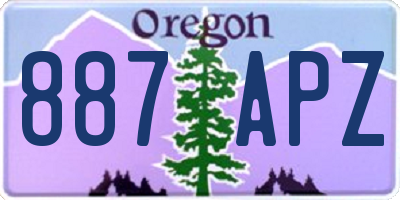 OR license plate 887APZ