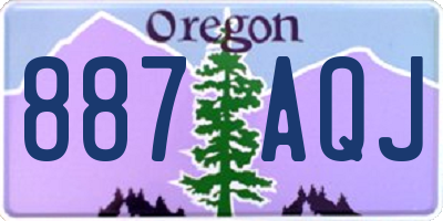 OR license plate 887AQJ