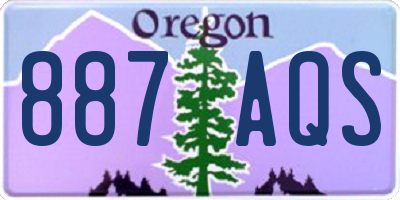 OR license plate 887AQS