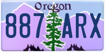 OR license plate 887ARX