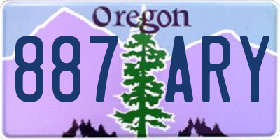 OR license plate 887ARY