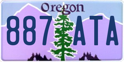 OR license plate 887ATA