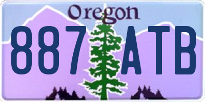 OR license plate 887ATB