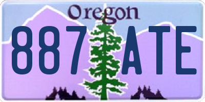 OR license plate 887ATE