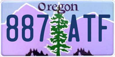 OR license plate 887ATF