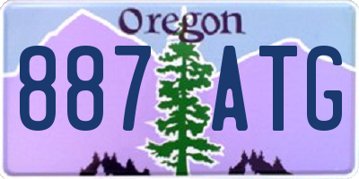 OR license plate 887ATG