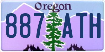 OR license plate 887ATH