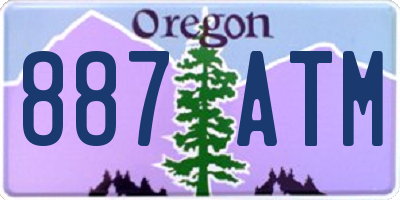 OR license plate 887ATM