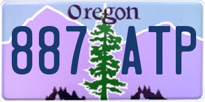 OR license plate 887ATP