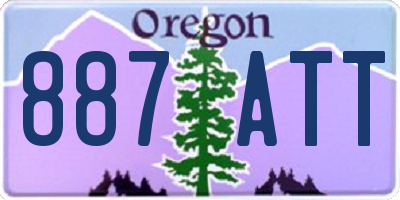 OR license plate 887ATT