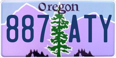 OR license plate 887ATY