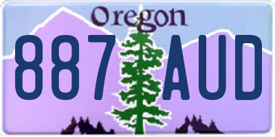 OR license plate 887AUD