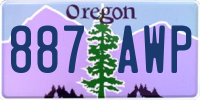 OR license plate 887AWP