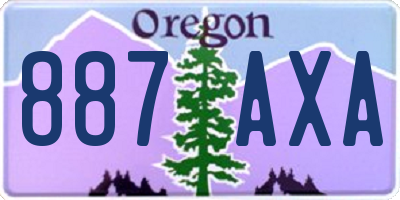 OR license plate 887AXA