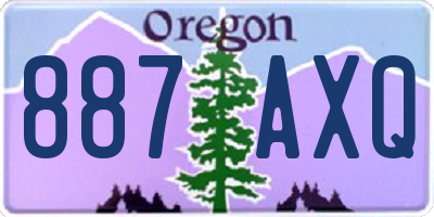 OR license plate 887AXQ