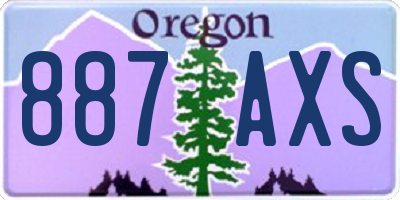 OR license plate 887AXS