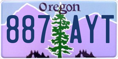 OR license plate 887AYT
