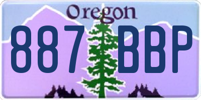 OR license plate 887BBP