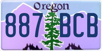 OR license plate 887BCB