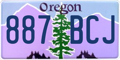 OR license plate 887BCJ
