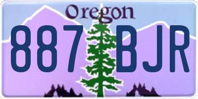 OR license plate 887BJR