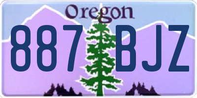 OR license plate 887BJZ