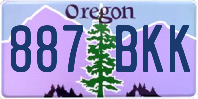 OR license plate 887BKK