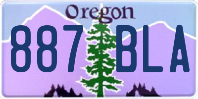 OR license plate 887BLA