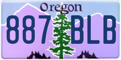 OR license plate 887BLB