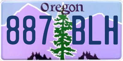OR license plate 887BLH