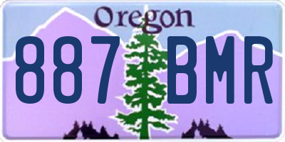 OR license plate 887BMR