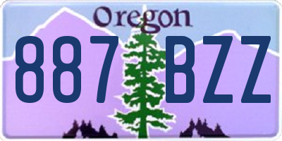 OR license plate 887BZZ