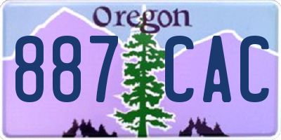 OR license plate 887CAC