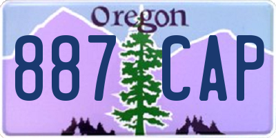 OR license plate 887CAP