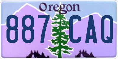 OR license plate 887CAQ