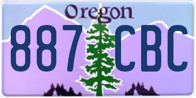 OR license plate 887CBC