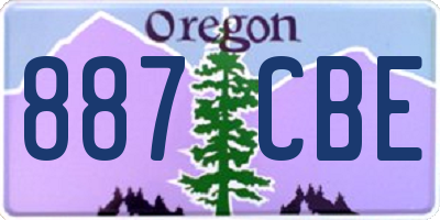 OR license plate 887CBE