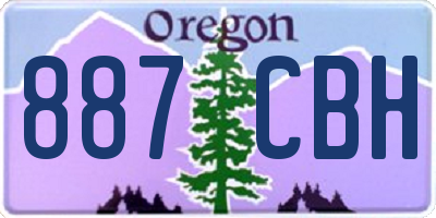 OR license plate 887CBH