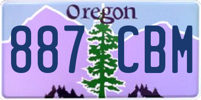 OR license plate 887CBM