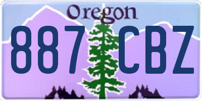 OR license plate 887CBZ