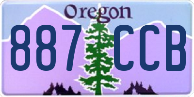 OR license plate 887CCB