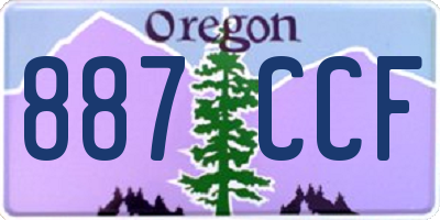 OR license plate 887CCF