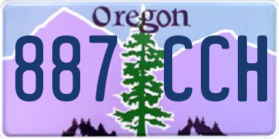 OR license plate 887CCH
