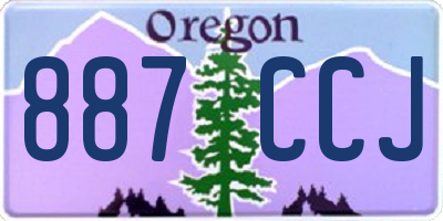 OR license plate 887CCJ