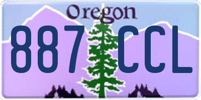 OR license plate 887CCL