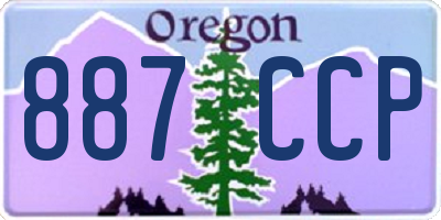 OR license plate 887CCP