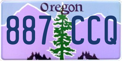 OR license plate 887CCQ