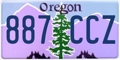 OR license plate 887CCZ